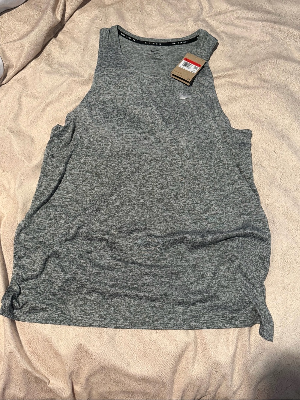 Nike Gray Heather Performance Tank Top